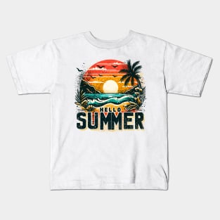 HELLO SUMMER Kids T-Shirt